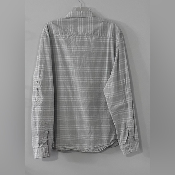 🖤Calvin Klein Men’s Plaid Button-Down Shirt - Grey - Size XXL 🖤 - Picture 3 of 10